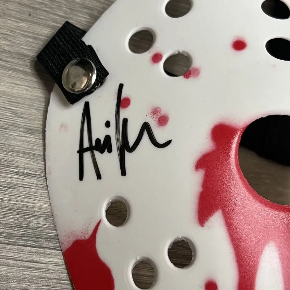 Jason Voorhees Mask Auto Autographed Sign Ari Lehman Horror Friday 13th JSA Cert